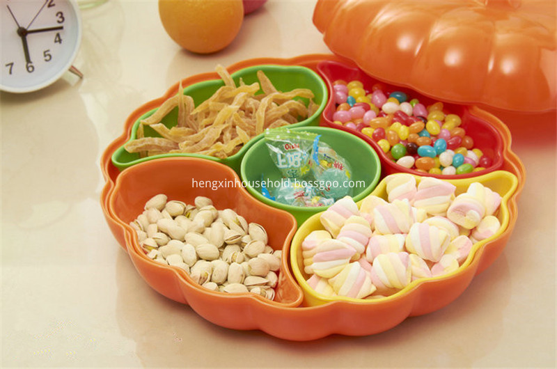 Pumpkin Shaped Fruit Tray