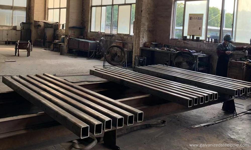 Rectangular galvanized steel crossarm