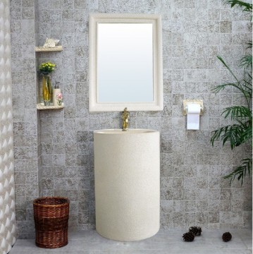 New Modern bathroom design Vanity Combo Type Resin single Sink Bathroom Vanity