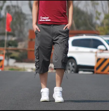 OEM Fashion Large Size Cargo Seven-Cent Pants Customization