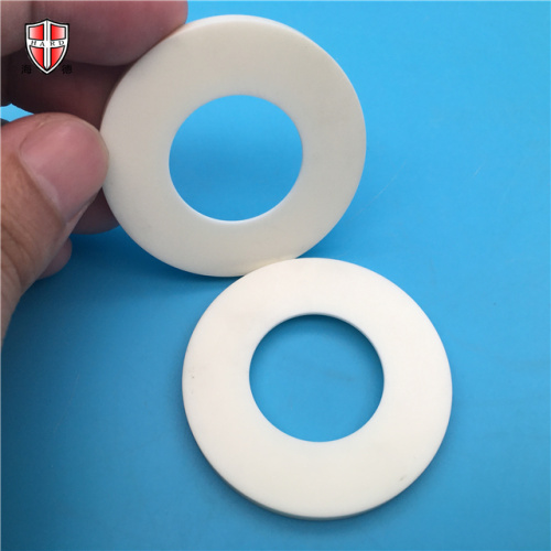 beige 99% alumina ceramic custom washer gasket