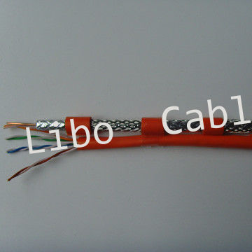 24awg 4 Pair Utp Cat5e Cable + Rg6bc, High Transmission Utp Cat5e Ethernet Cable