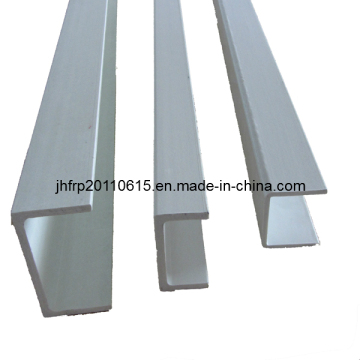 Grey Aluminium Color Anti-Corrosion Resistant FRP Profile Channel
