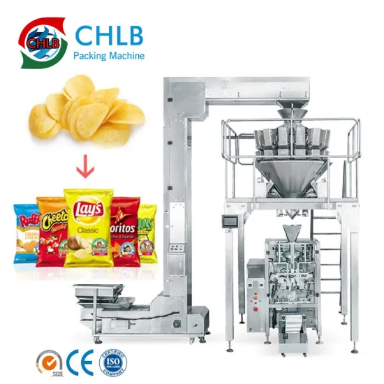 Full Automatic Potato Chips Packaging Machine with Multi-Head Weigher for Snacks
