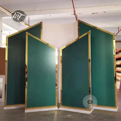 2024 Luxury Forest Green Wall Panel Backdrop for Wedding Decoration