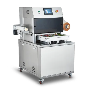 Commercial Prawns Modified Atmosphere tray sealing Machine