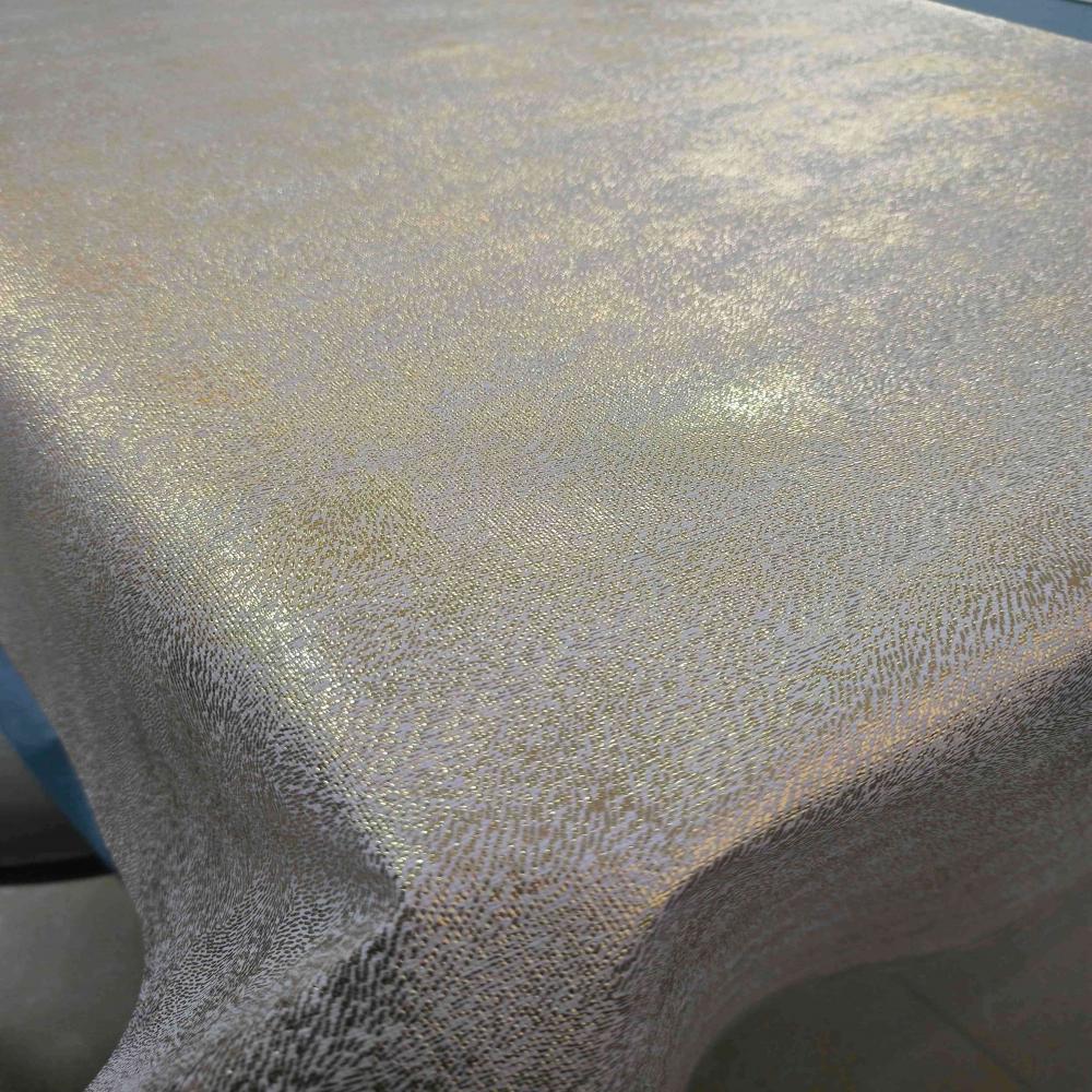 toalha de mesa de microgroove de ouro pu PU