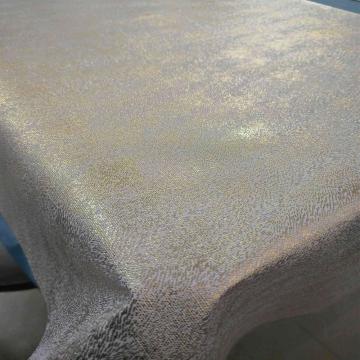 high-end PU Gold microgroove tablecloth