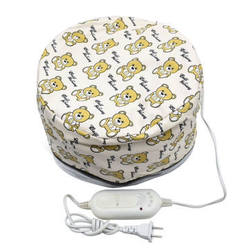 Adjustable Hair Steamer Hat with PU+PVC Liner - Electric Heating Spa Treatment