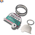 Cruth croí miotail enamel keychain gleoite