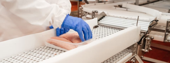 plastic in food factory