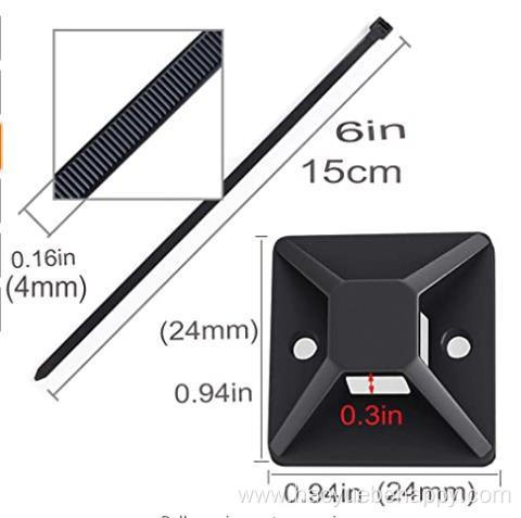 Strong Adhesive Cable Tie Mounts Wire Tie