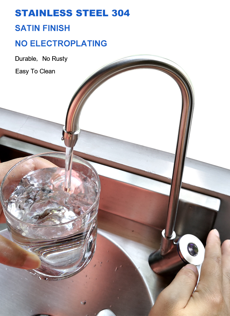 Drinking bubble faucet with sensor
