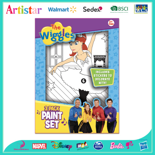 THE WIGGLES canvas coloring set