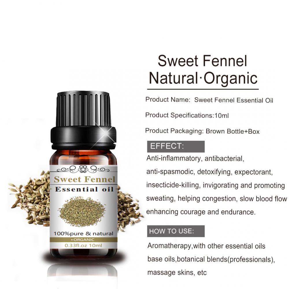 High Quality 100% Pure Essential Oil and Natural Fennel Sweet Oil