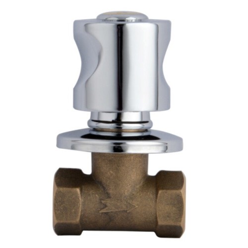 One in two out Brass Angle Valve