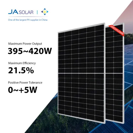 Chinese Manufacturer JA Solar Offers High-Power Roof Solar Panels in Capacities of 395W, 400W, 405W, 410W, 415W, and 420W