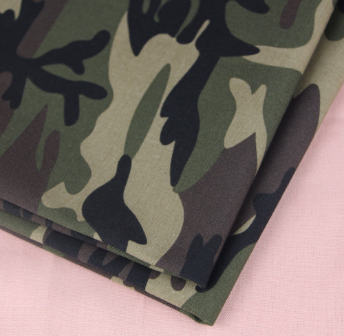 Poly/Cotton Camouflage Printed Fabric