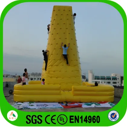 Exciting inflatable sports rock climbing walls for sale