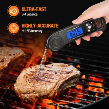 Waterproof Kitchen Appliance Digital Meat Kitchen Grilling Instant Read Food Thermometer