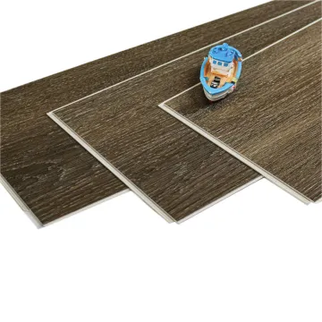 Modern Indoor PVC Vinyl Floor Tiles & Epoxy Stickers - Fireproof Plastic Flooring 3D Wood Look