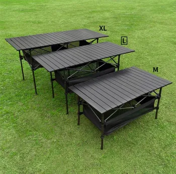 Aluminium Alloy Waterproof Folding BBQ Picnic Table for Camping