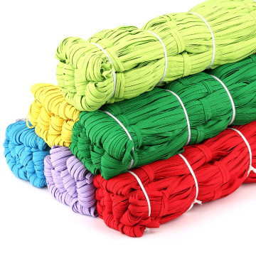 แถบยืดหยุ่นถักมีสีสัน 6 มม. ในชุดมัดสำหรับเย็บผ้า - 1/4 นิ้ว