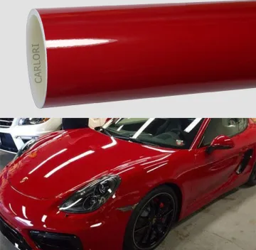 crystal gloss paprika red car wrap vinyl