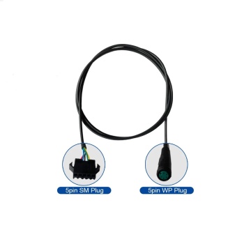 5 Pin Display Waterproof Conversion Cable for eBike Motor Extension