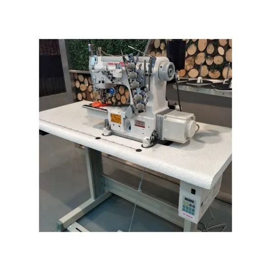 Wholesale High-Quality W600 Flat Bed 3 Needle 5 Thread Sewing Machine for Hemming Knitted Underwear