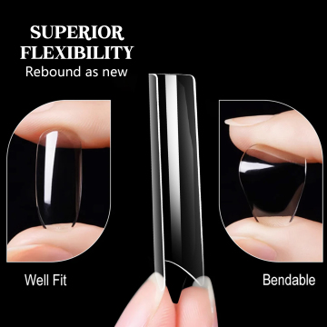 Nail Tips 500pcs Full Sticker Long French Style - Direct Manufacturer Supply