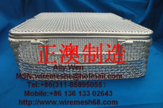 metal wire mesh picnic basket