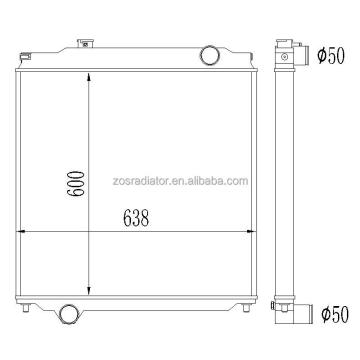 Performance Radiator for Isuzu FSR/FTR/FSS/FTS Trucks (1996-2001)