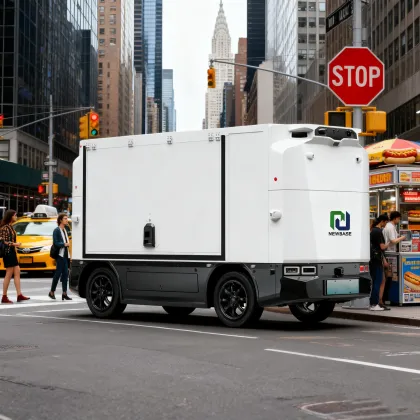 EU Cold Chain Autonomous Logistics Van for European Food Delivery