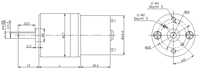 24v dc motor gearbox