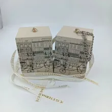 Boîte en carton d&#39;emballage de bijoux personnalisé