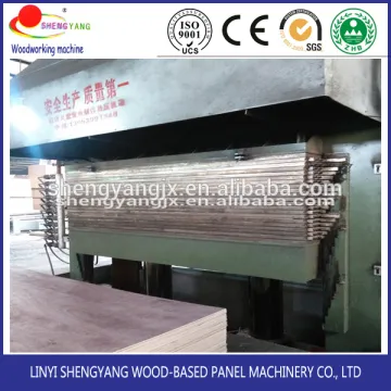 plywood laminate hot press machine melamine paper on the plywood