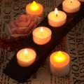 7 Holes Wooden Tea Light Candle Holders Stand