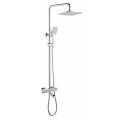 Douche thermostatique murale ensemble en chrome