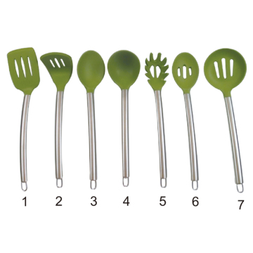 High quality 7 pieces silicone kitchen tool set