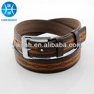 Fashion men's pu belt good quality pu belt in 2014 stainless steel buckle belt for men