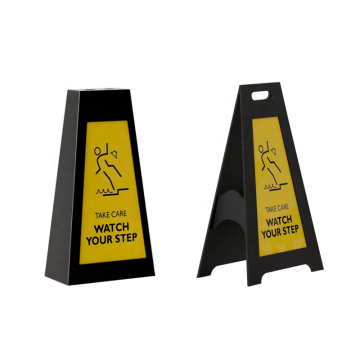 Heavy Duty A-Frame Cone Style Wet Floor Sign 60x30cm Plastic Safety Warning Indoor/Outdoor Use