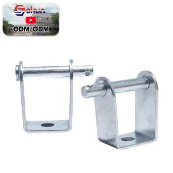 Customizable Heavy-Duty Galvanized Electrical Dead-end Bracket with Secondary Clevis Design and Spool Insulator with Packing Ring Type