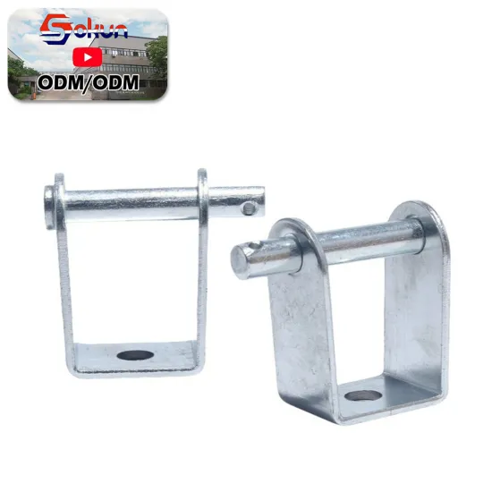 Customizable Heavy-Duty Galvanized Electrical Dead-end Bracket with Secondary Clevis Design and Spool Insulator with Packing Ring Type