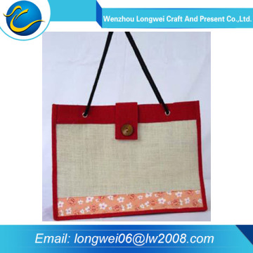 High quality colorful promotional jute storage bag