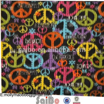 customized desgin 100% polyester printed fleece fabric