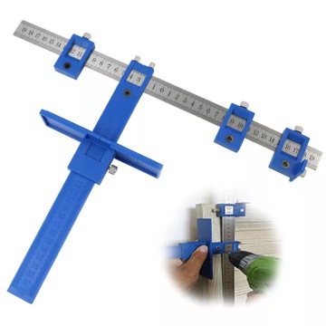 DIY Grade Steel Drill Guide, Punch, and Locator Assembly Tools for Woodworking