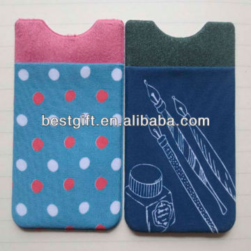 Fashion adhesive ultra slim wallet stickable slim wallet card holders