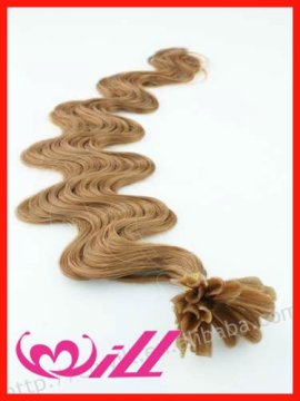High Quality Pre bonded Hair Extension Color #8 Deep Wave Human Virgin Hair