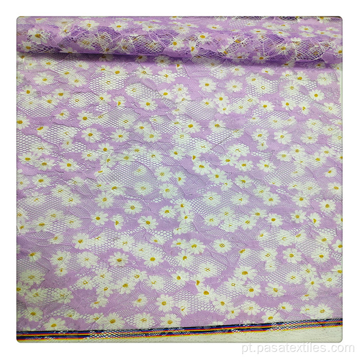 Shaoxing Factory Design personalizado Polyester Dress Print Print Flower Flower Fabric para pijamas